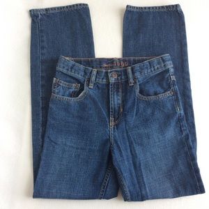 Gap Kids 1969 Straight Leg Jeans Dark Blue Wash